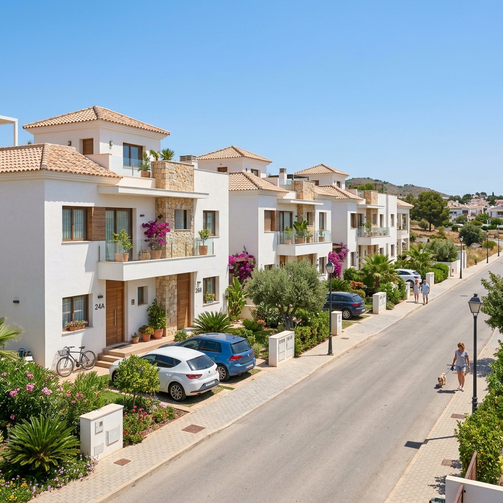 Barrio de viviendas duplex en Almería